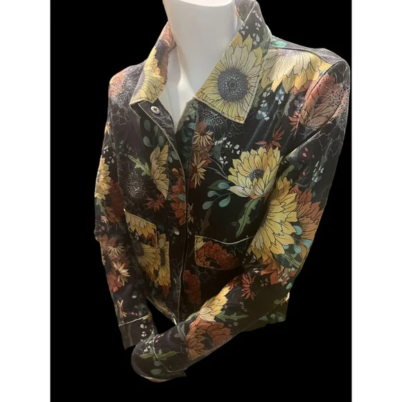 Adore leather jacket w sunflowers - Picture 5 of 9